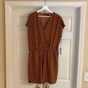 Brown xl Halogen polka dot romper